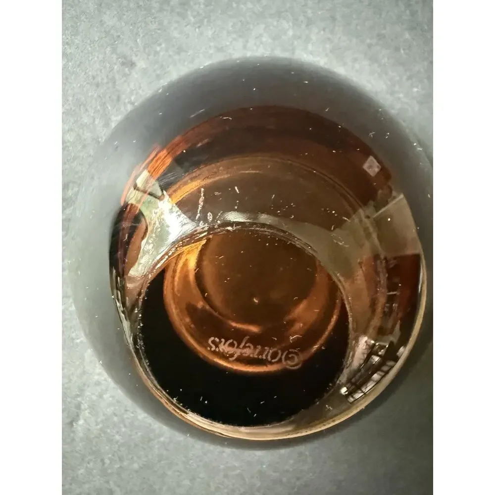 Orrefors Glass Votive Candle Holder Nordic Light Delight Bronze Lena Bergstrom